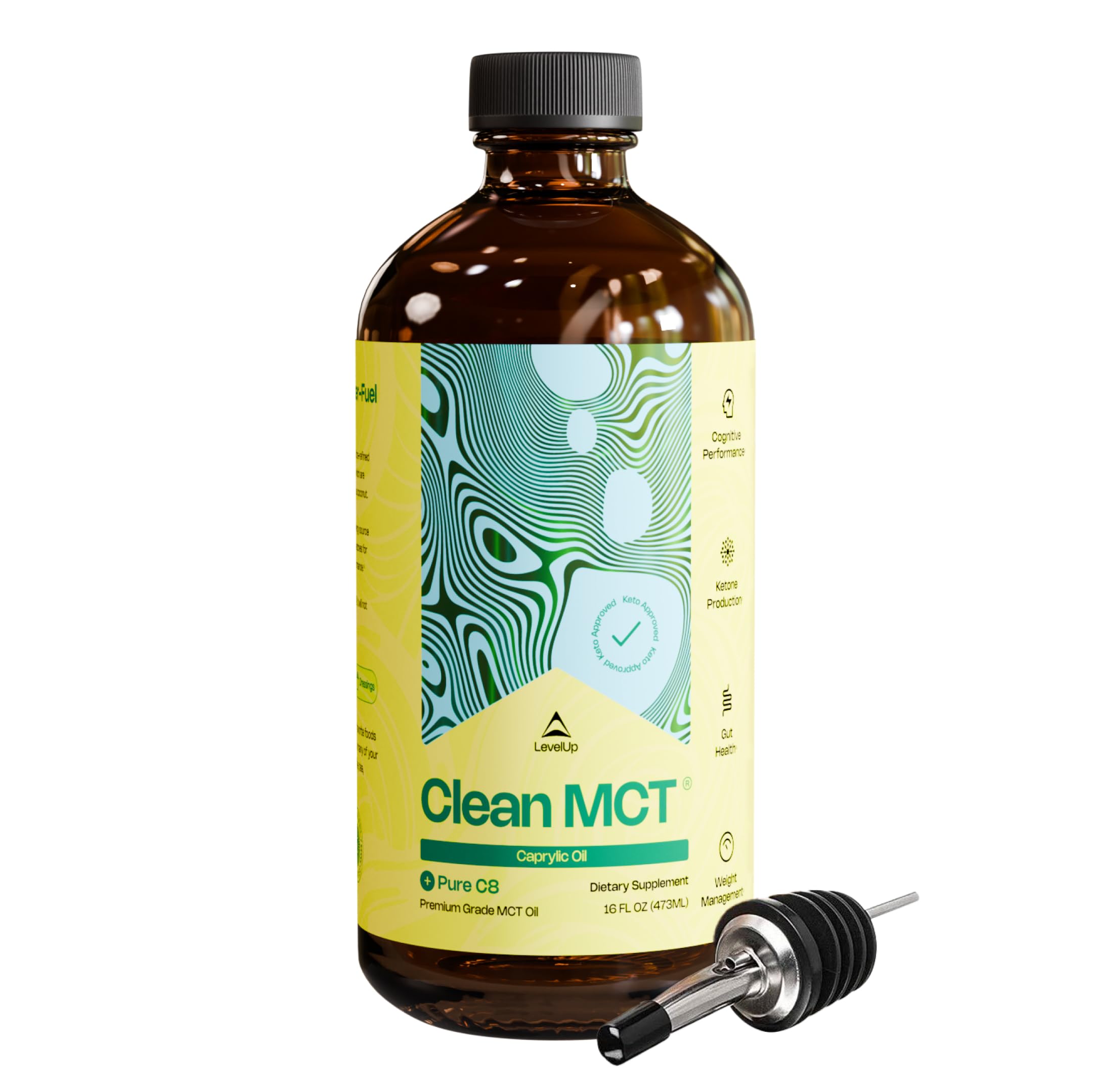 Amazon.com: LevelUp C8 MCT Oil – 100% Pure Caprylic Acid (from
